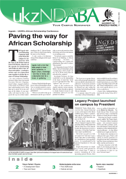 Paving the way for African Scholarship
