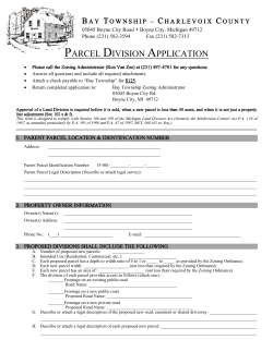 parcel division application