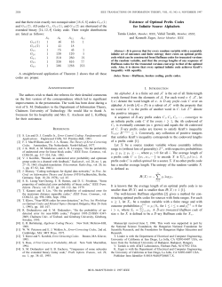 Existence Of Optimal Prefix Codes For Infinite Source Alphabets