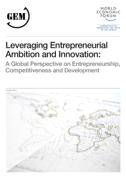 Leveraging Entrepreneurial Ambition and Innovation - WEF