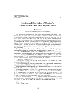 Mechanical Derivation of Newton`s Gravitational Laws from Kepler`s