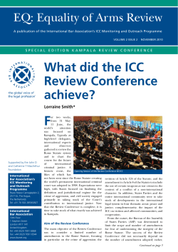 What did the ICC Review Conference achieve?