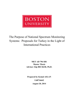 The Purpose of National Spectrum Monitoring Systems
