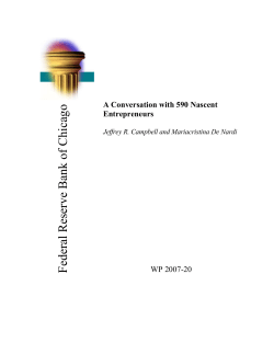 A Conversation with 590 Nascent Entrepreneurs