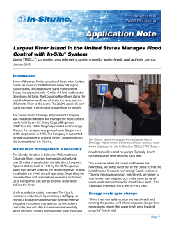 Largest River Island in the U.S. Manages Flood Control - In