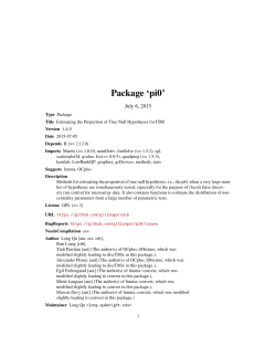 Package `pi0`