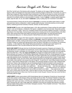 Americans Struggle with Postwar Issues