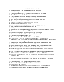 Study Guide: First Nine Weeks Test 1. Wavelengths that are a little