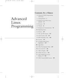 - Advanced Linux Programming