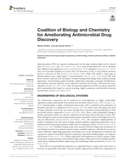Coalition of Biology and Chemistry for Ameliorating Antimicrobial