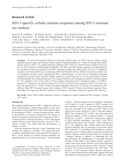 HIV-1-specific cellular immune responses among HIV-1