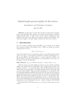 Marked-length-spectral rigidity for flat metrics.