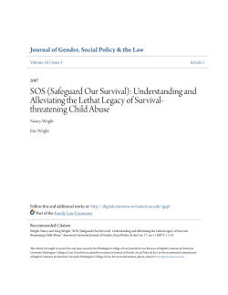 SOS (Safeguard Our Survival) - Digital Commons @ American