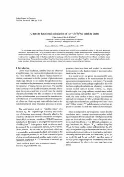 A density functional calculation of Ar++(3s23p3nl) satellite states