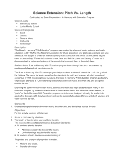 Science Extension: Pitch Vs. Length