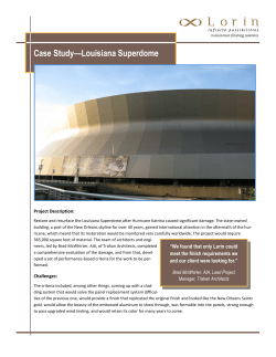 Case Study&mdash;Louisiana Superdome