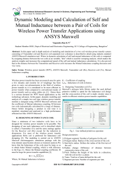 Dynamic Modeling and Calculation of Self and Mutual Inductance
