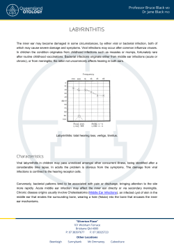Labyrinthitis - Queensland Otology