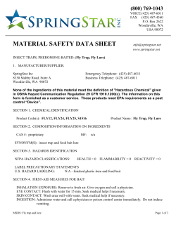 material safety data sheet