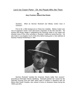 Leo`s Ice Cream Parlor : Oh, the People Who Ate There