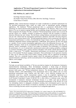 Application of B-Lined Proportional Counters to Traditional