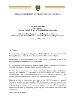 Universal Periodic Review of the United States of America