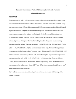 See paper - PAA 2015