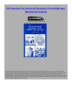 PDF The Commercial Revolution of the