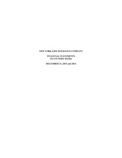 NEW YORK LIFE INSURANCE COMPANY FINANCIAL