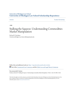 Stalking the Squeeze - University of Michigan Law School