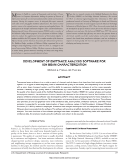 development of emittance analysis software for ion beam