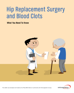 Hip Replacement Surgery and Blood Clots