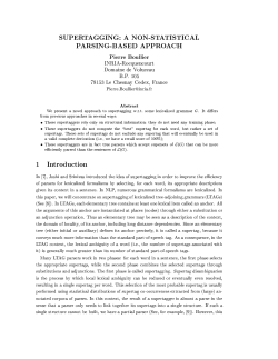 A Non-Statistical Parsing-Based Approach