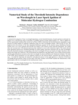 Numerical Study of the Threshold Intensity Dependence on