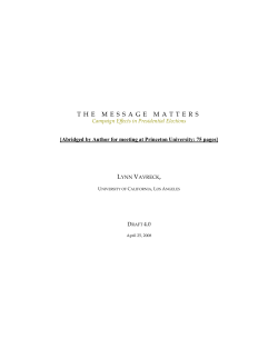 the message matters - Princeton University