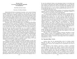 The story of [w] - UC Berkeley Linguistics