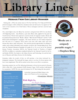 3rd quarter - Cottonwood Public Library