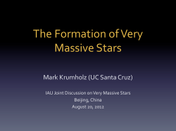 The Formation of Very Massive Stars