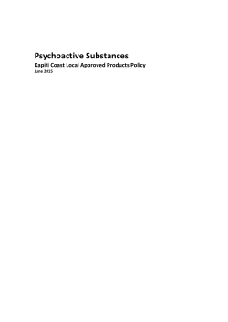 Psychoactive Substances - Kapiti Coast District Council
