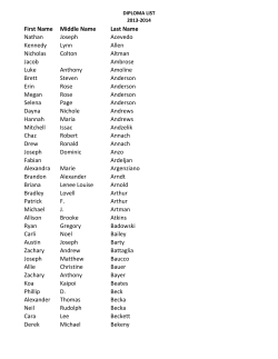 First Name Middle Name Last Name Nathan Joseph Acevedo