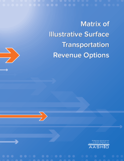 Matrix of Illustrative Surface Transportation Revenue Options