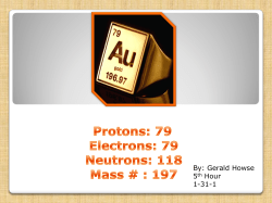 By: Gerald Howse 5th Hour 1-31-1