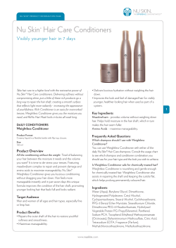 Nu Skin Haire Care Conditioners - PIP