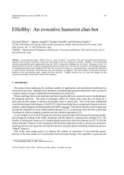 EHeBby: An evocative humorist chat-bot