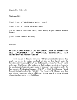 Circular on fit Proper Checks Documentation 2011