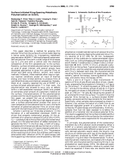 Surface-Initiated Ring-Opening Metathesis Polymerization on Si