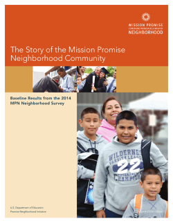 Mission Promise Neighborhood Survey