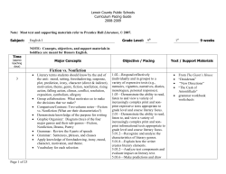 English I Pacing Guide 08[1]