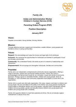 and Parenting Orders Program (POP)