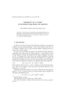 STABILITY OF A CUBIC FUNCTIONAL EQUATION ON GROUPS